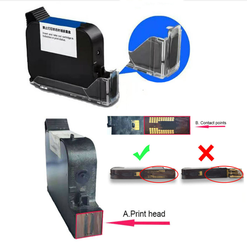 Impresora de inyección de tinta (portatarjetas de cartucho instalado a tiempo para prolongar la vida útil del cartucho)